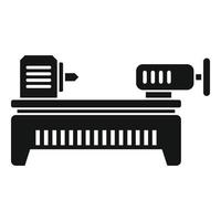 Lathe icon, simple style vector
