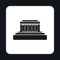 Building icon, simple style vector