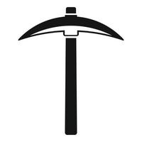 Pickaxe icon, simple style vector