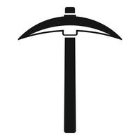 Pickaxe icon, simple style vector