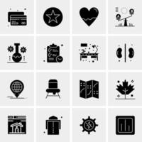 16 Business Universal Icons Vector Creative Icon Illustration to use in web and Mobile Related project