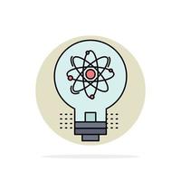 idea innovation light solution startup Flat Color Icon Vector