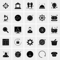 25 iconos de negocios universales vector ilustración de icono creativo para usar en proyectos relacionados con la web y dispositivos móviles