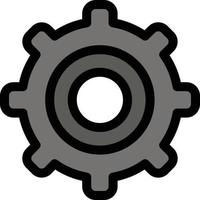 Gear Setting Cogs  Flat Color Icon Vector icon banner Template