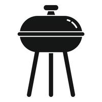 Smoke brazier icon, simple style vector