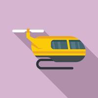 icono de taxi aéreo de invierno, tipo plano vector