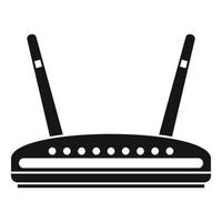 Computer router icon, simple style vector