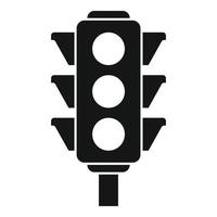 Trafic lights icon, simple style vector