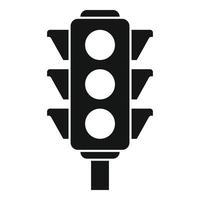 Trafic lights icon, simple style vector