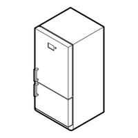 Fridge icon in outline style vector