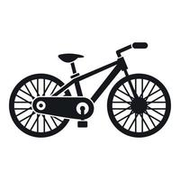 icono de bicicleta, estilo simple vector