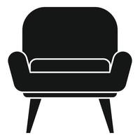 Nursing armchair icon, simple style vector