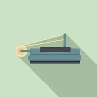 Textile production icon, flat style vector