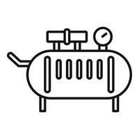 Device air compressor icon, outline style vector