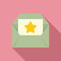 Bonus envelope icon, flat style vector