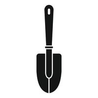 Garden handle shovel icon, simple style vector