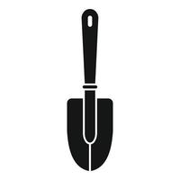 Garden handle shovel icon, simple style vector