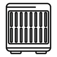 Floor ventilation icon, outline style vector