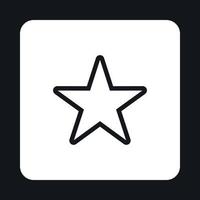 Celestial star icon, simple style vector