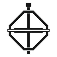 Steel gyroscope icon simple vector. Sensor stand vector