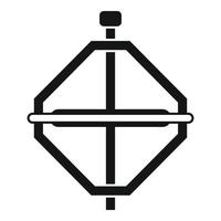 Steel gyroscope icon simple vector. Sensor stand vector