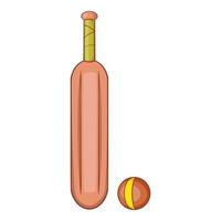 icono de cricket de australia, estilo de dibujos animados vector