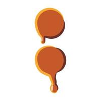 Colon from caramel icon vector