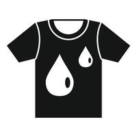 Softener tshirt icon, simple style vector