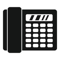 Office telephone icon, simple style vector