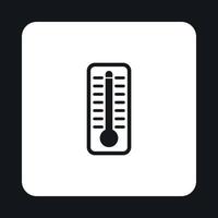 Thermometer indicates high temperature icon vector