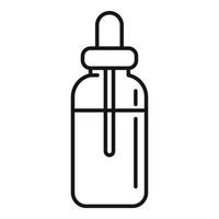 Essential oils herbal bottle icon, outline style vector