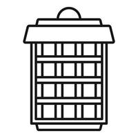 Insect trap icon, outline style vector