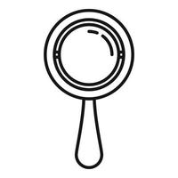 Ball rattle toy icon, outline style vector