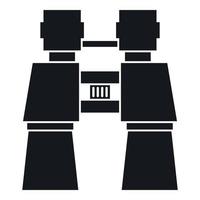 Binocular icon, simple style vector
