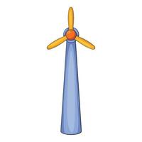 Windmill icon, flat style vector