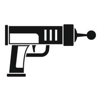 Future blaster icon, simple style vector