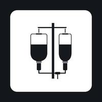 Intravenous infusion icon, simple style vector