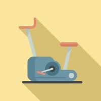 Home exercise bike icon, flat style vector