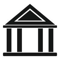 Judge court icon, simple style vector