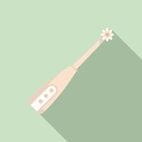 Electric toothbrush battery icon, flat style vector
