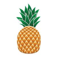Sweet pineapple icon, cartoon style vector