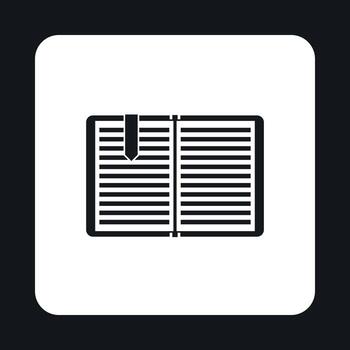 Tutorial icon, simple style vector