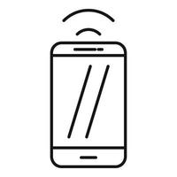 Modern smartphone icon, outline style vector