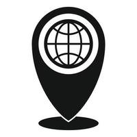Travel location icon, simple style vector