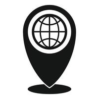 Travel location icon, simple style vector