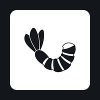 Shrimp icon, simple style vector