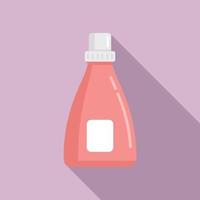 Softener antibacterial icon, flat style vector