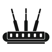 Wireless router icon, simple style vector
