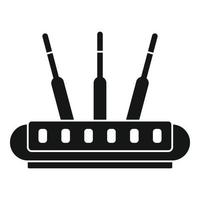 Wireless router icon, simple style vector