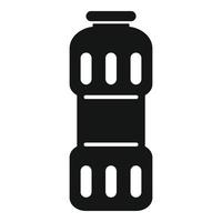 Clean powder bottle icon, simple style vector